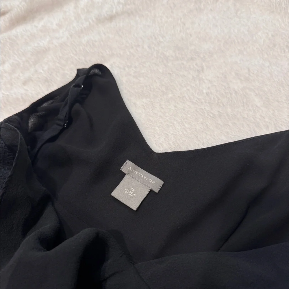 Black Ruffle Top - Picture 2 of 2